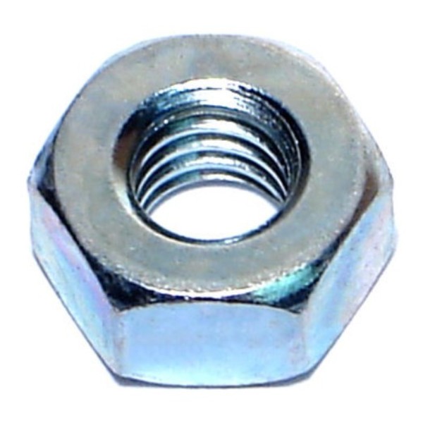 Midwest Fastener Heavy Hex Nut, 5/16"-18, Steel, Grade 2, Zinc Plated, 100 PK 03706